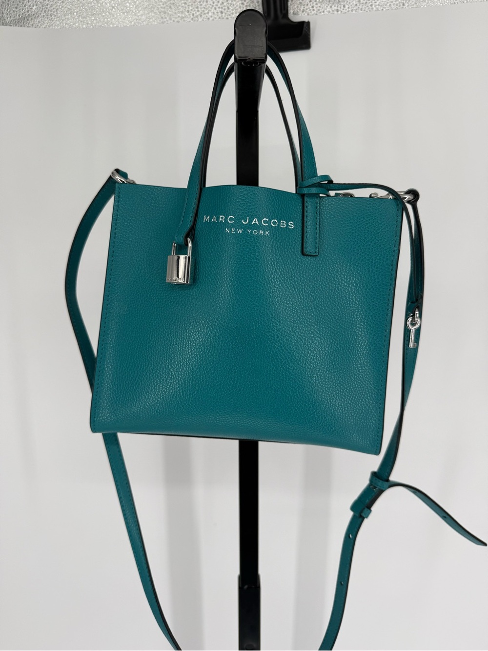 Marc Jacobs Mini Grind Leather Tote in Harbor Blue